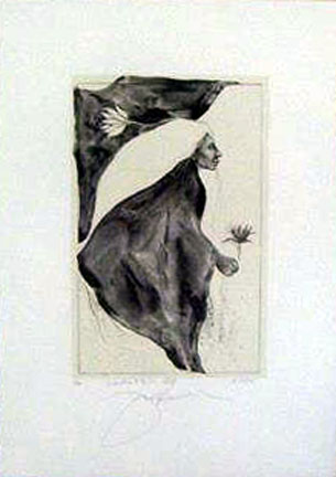 Frank Howell - Cactus Flower Gift - Limited Edition Lithograph