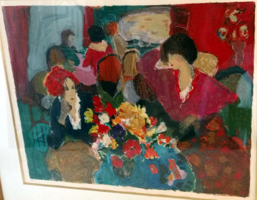 Roy Fairchild Woodard - Cafe Cresp - Limited Edition Serigraph