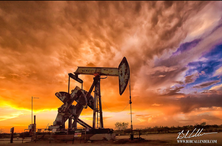 Bob Callender - Bethlehem Pumpjack - Limited Edition Giclee on Canvas