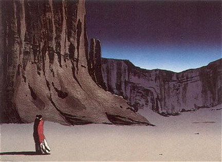 RC Gorman - Canyon de Chelly Night - Limited Edition Lithograph