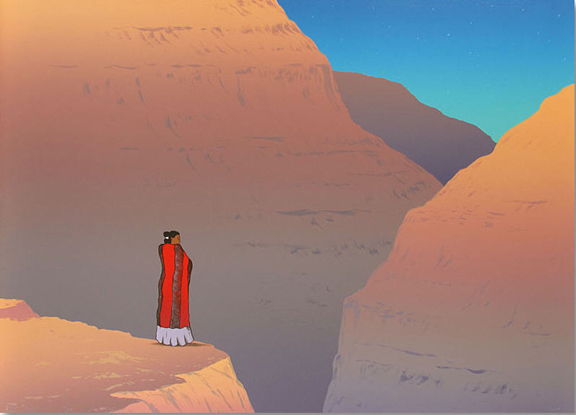 RC Gorman - Canyon de Chelly Twilight - Limited Edition Lithograph