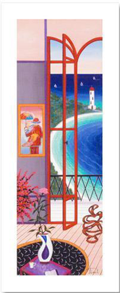 Fanch Ledan - Cape Cod Lighthouse - Limited Edition Giclee on Canvas