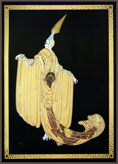  Erte - Cape a la Russe - Limited Edition Serigraph