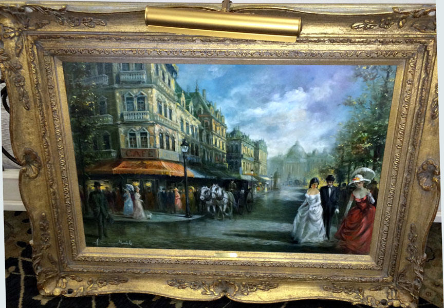 Americo Makk - Carriage Trade - Original Painting - Oil on Canvas