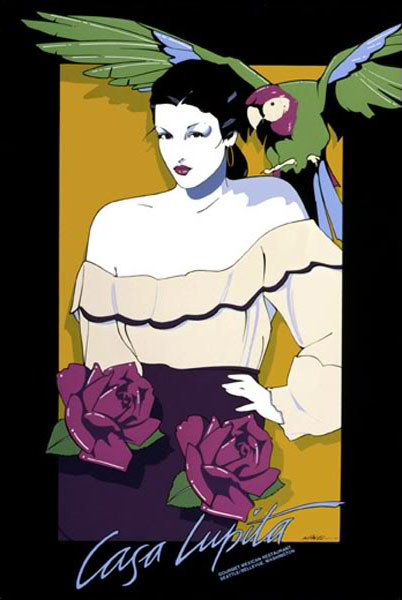 Patrick Nagel - Casa Lupita - Limited Edition Serigraph