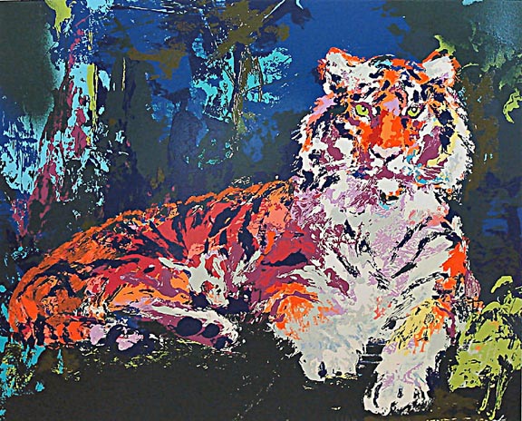Leroy Neiman - Caspian Tiger - Limited Edition Serigraph