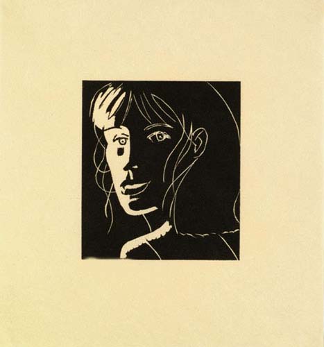 Alex Katz - Cecily (Black) - Limited Edition Woodcut