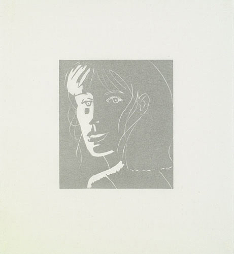 Alex Katz - Cecily (Silver) - Limited Edition Woodcut