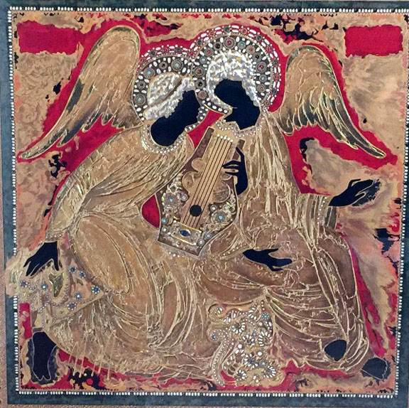 Martiros Manoukian - Celestial Couple - Limited Edition Serigraph 