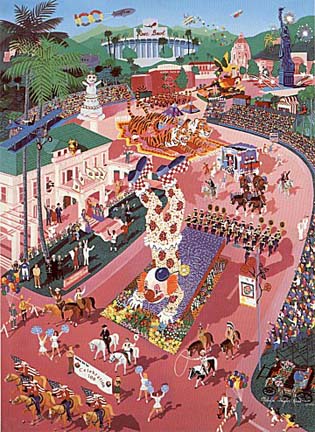 Melanie Taylor Kent - Centennial Rose Parade - Limited Edition Serigraph  