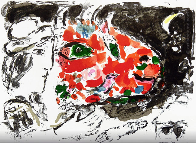 Marc Chagall - After Winter - Limited Edition Lithograph 
