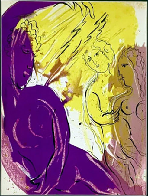 Marc Chagall - Angel of Paradise - Limited Edition Lithograph 