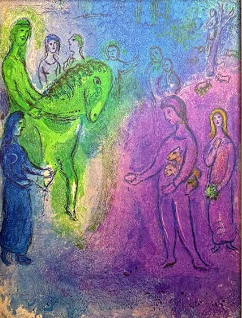Marc Chagall - Arrival of Dionysophanes - Limited Edition Lithograph 