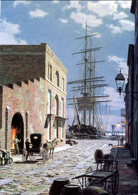 John Stobart - Charleston Prioleau Street in 1870 - Limited Edition Lithograph