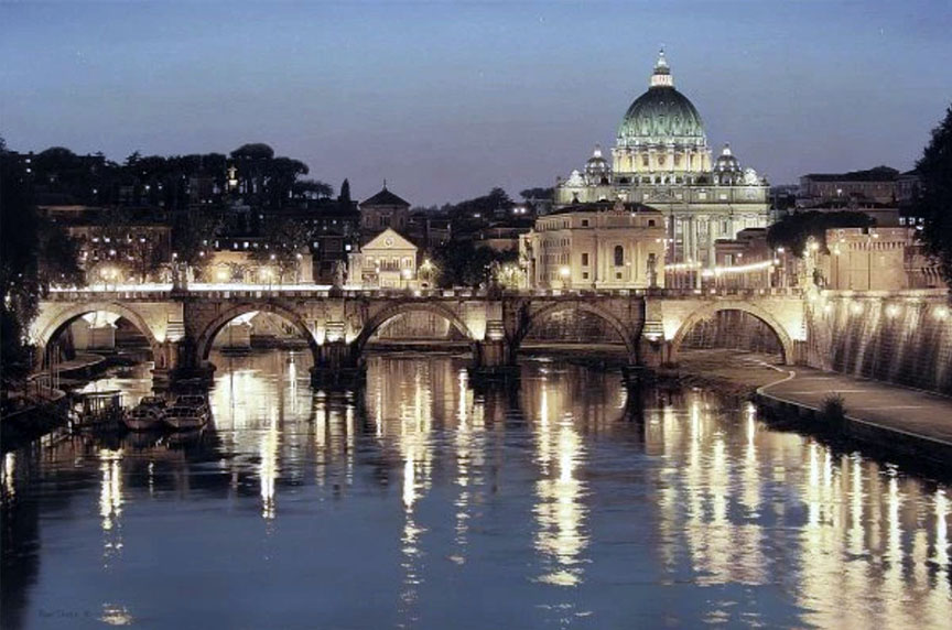 Rod Chase - The Glory of San Pietro - Limited Edition Lithograph