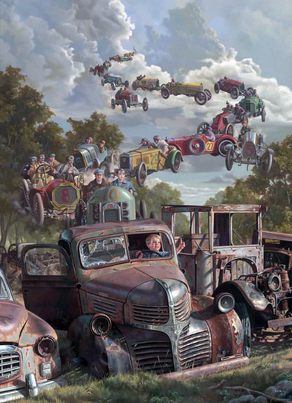 Bob Byerley - Checkered Flag - Limited Edition Lithograph