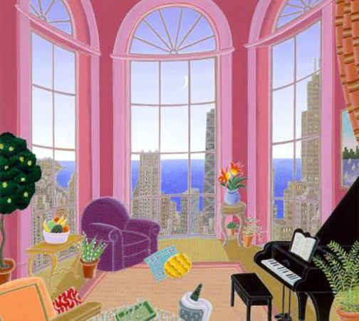 Thomas McKnight - Chicago Evening - Limited Edition Serigraph