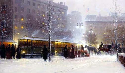 G Harvey - Children in the City - Limited Edition Lithograph