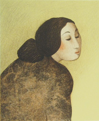RC Gorman - Cholena, State II - Limited Edition Lithograph
