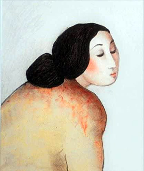 RC Gorman - Cholena, State III - Limited Edition Lithograph