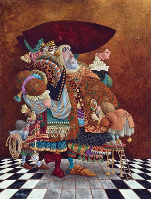 James Christensen - A Lawyer More Than Adequately Attired in Fine Print - Limited Edition Lithograph