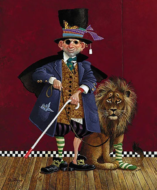 James Christensen - A Man and His Dog - Limited Edition Lithograph