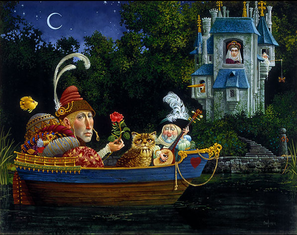 James Christensen - Courtship - Limited Edition Giclee on Canvas