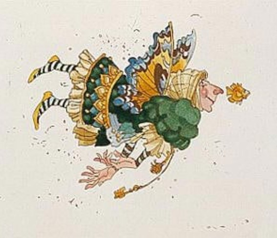 James Christensen - Faerie Beguiling a Fish - Limited Edition Etching