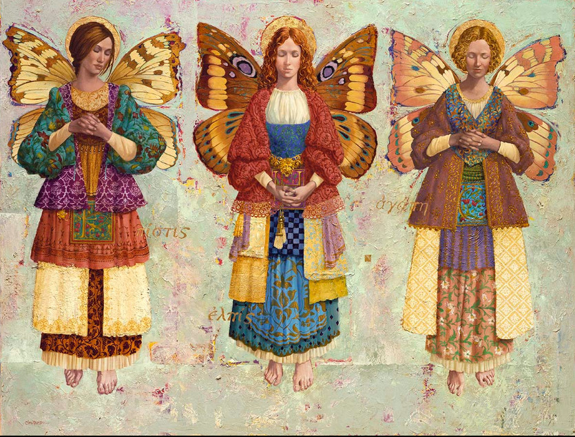 James Christensen - Faith Hope And Charity - Limited Edition Lithograph