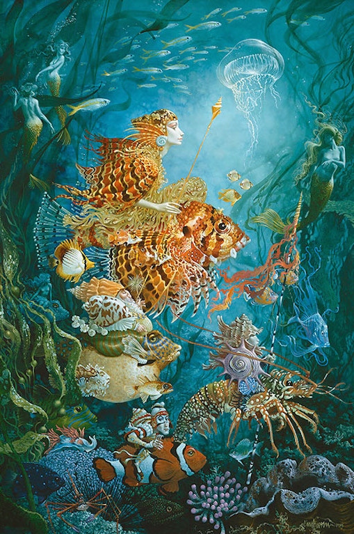 James Christensen - Fantasies Of The Sea - Limited Edition Giclee on Canvas