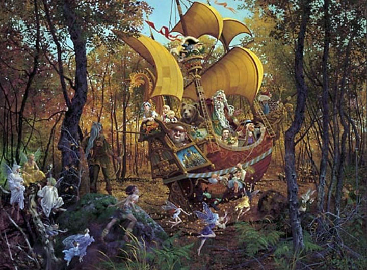 James Christensen - Flight of the Fablemaker - Limited Edition Lithograph