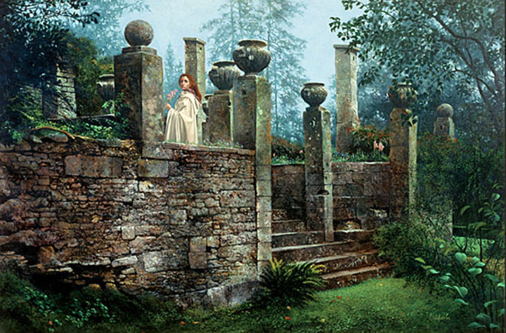 James Christensen - Garden Rendezvous - Limited Edition Lithograph
