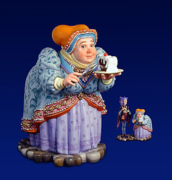James Christensen - His Wife Could Eat No Lean - Limited Edition Porcelain