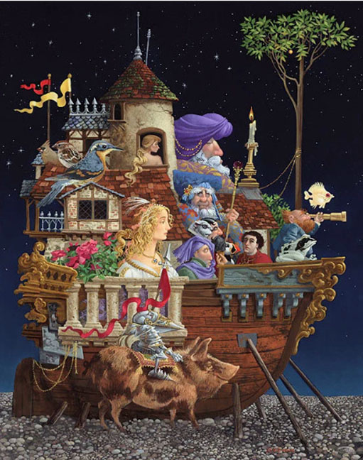 James Christensen - Interrupted Voyage - Limited Edition Giclee on Canvas