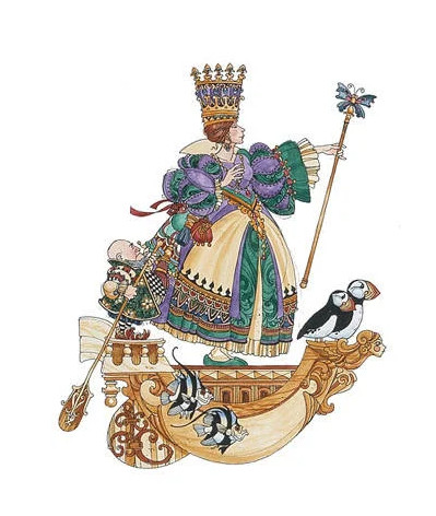 James Christensen - Princess And The Puffins - Limited Edition Lithograph