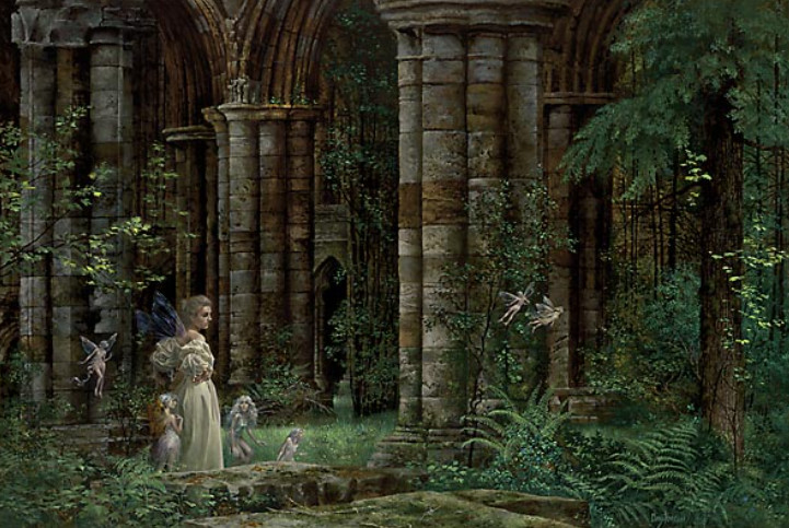 James Christensen - Queen Mab in the Ruins - Limited Edition Lithograph