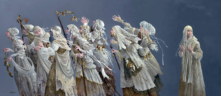James Christensen - The Ten Lepers - Limited Edition Fine Art on Canvas