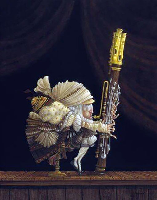 James Christensen - The Bassoonist - Limited Edition Lithograph