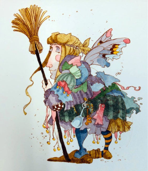 James Christensen - The Cleaning Faerie - Limited Edition Etching