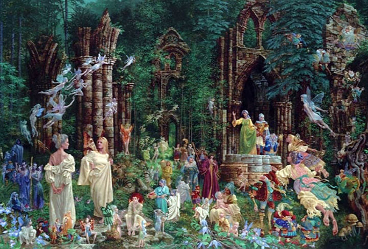 James Christensen - The Court of the Faeries - Limited Edition Lithograph