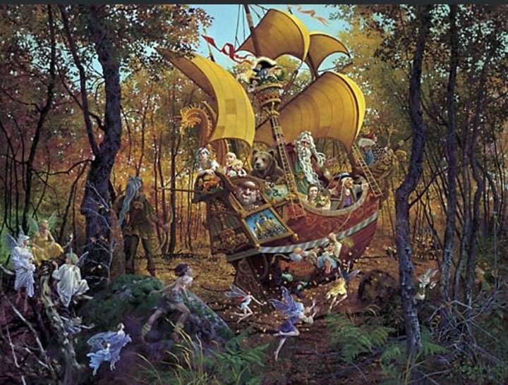 James Christensen - The Flight of the Fablemaker - Limited Edition Lithograph