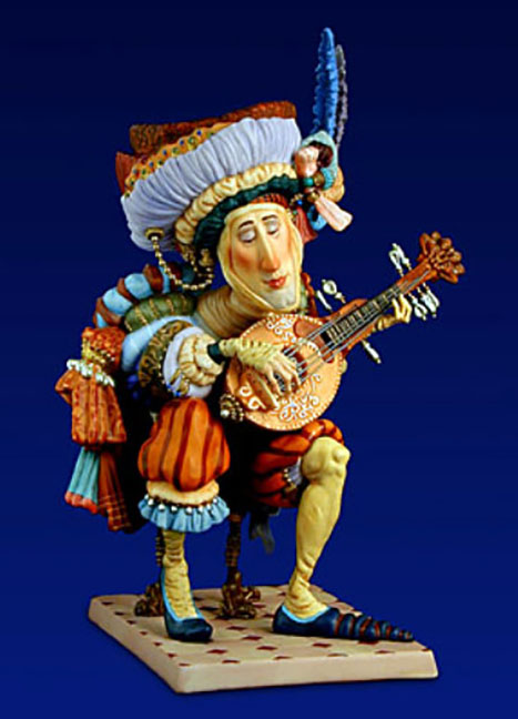 James Christensen - The Lute Player - Limited Edition Porcelain