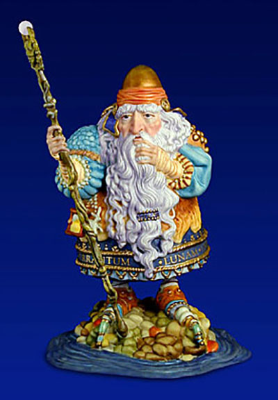 James Christensen - The Man Who Minds the Moon - Limited Edition Porcelain