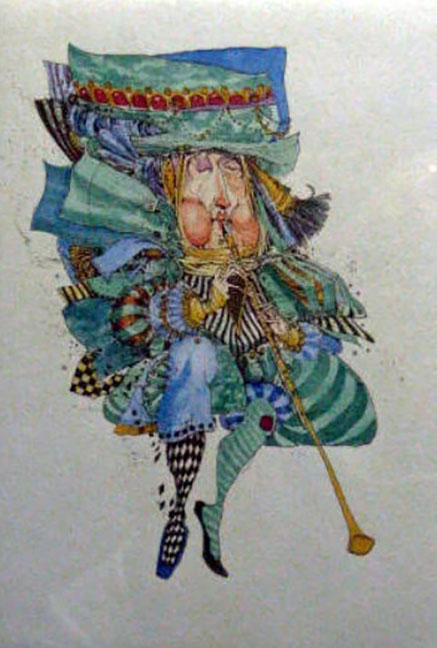 James Christensen - The Musician - Limited Edition Etching