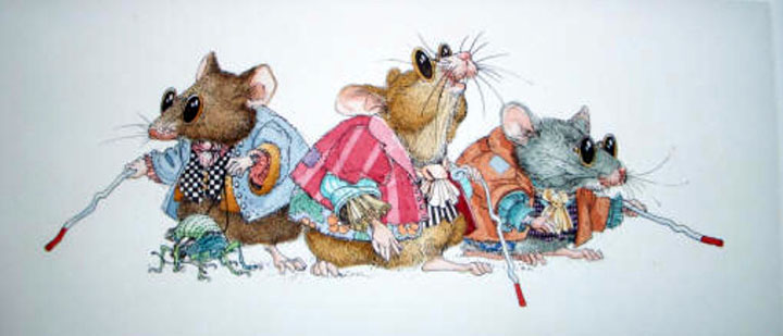 James Christensen - Three Blind Mice - Limited Edition Etching
