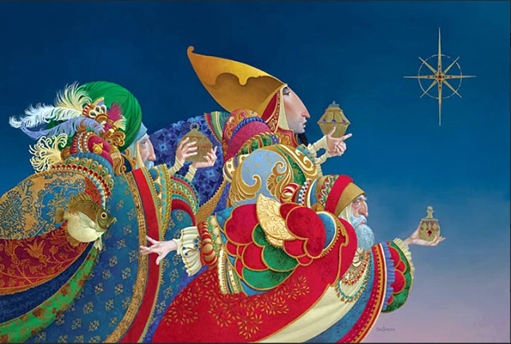 James Christensen - We Three Kings - Limited Edition Lithograph