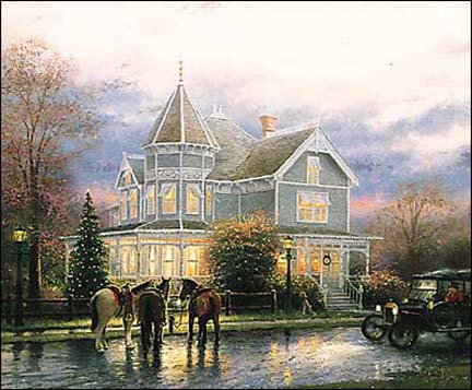 Thomas Kinkade - Christmas Memories - Limited Edition Offset Lithograph on Canvas