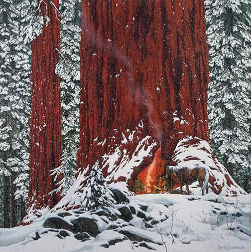 Bev Doolittle - Christmas Day Give or Take a Week - Limited Edition Lithograph