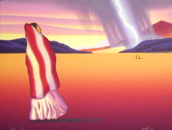 RC Gorman - Chuska Storm (From the Anniversary Suite) - Limited Edition Lithograph