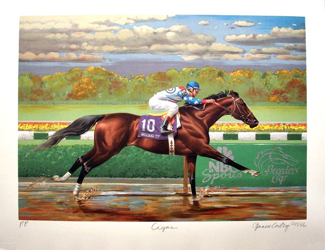 Jenness Cortez - Cigar - Breeders Cup 1996 - Limited Edition Lithograph